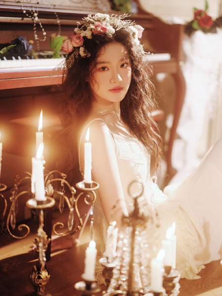 美爆柔美苗条游艇大学生高清图集超好看的法式少女写真复古温柔的少女。微醺，就第3张